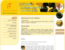 Tablet Screenshot of alergocentrum.cz